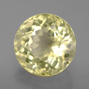 Cuarzo amarillo natural de 5,22 ct, corte redondo, VVS