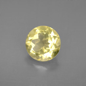 Cuarzo amarillo natural de 2,50 ct, corte redondo, VVS