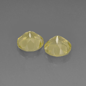 Gemas de cuarzo amarillo natural de  ct, corte redondo, VVS-VS