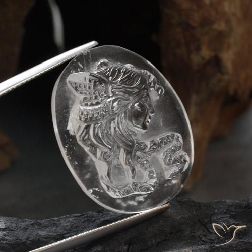 Cuarzo Blanco claro natural de 27.24 ct, Elegante, Transparente