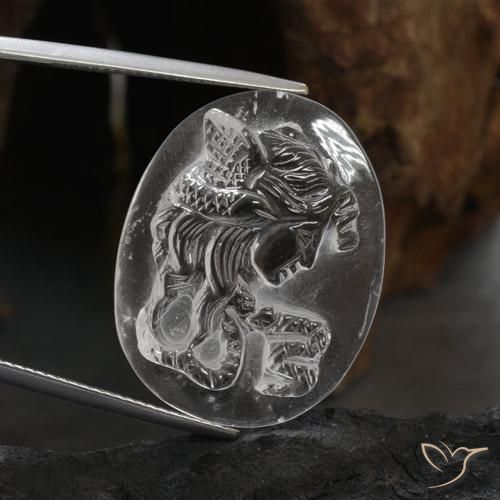 Cuarzo Blanco claro natural de 27.24 ct, Elegante, Transparente