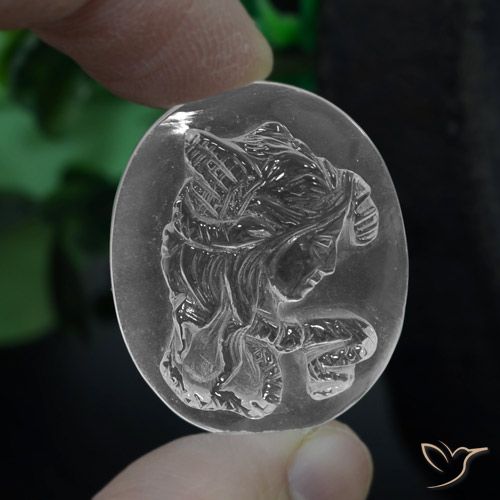 34.86ct Natural Blanco claro Cuarzo, Ovalada, Transparente