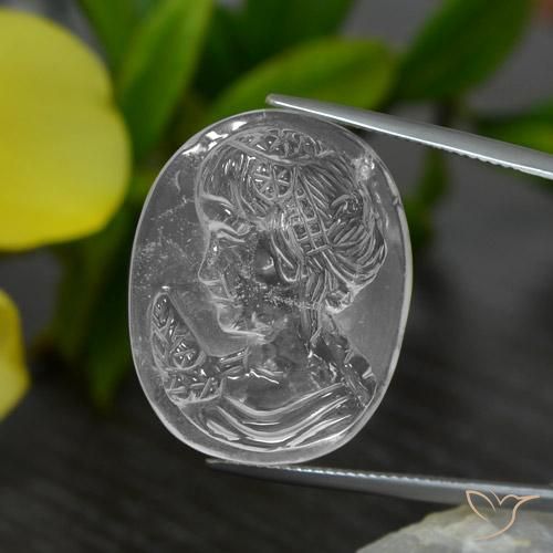 35.42ct Natural Blanco claro Cuarzo, Elegante, Transparente