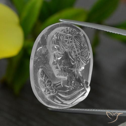 Cuarzo Blanco claro natural de 35.42 ct, Elegante, Transparente
