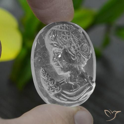 Cuarzo Blanco claro natural de 35.42 ct, Elegante, Transparente