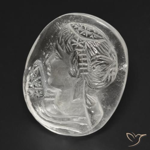 Cuarzo Blanco claro natural de 35.80 ct, Elegante, Transparente