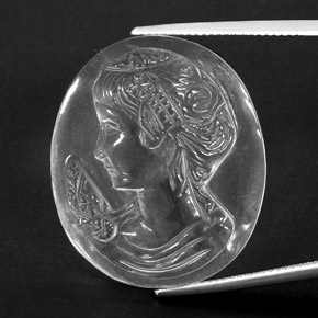 Cuarzo Blanco natural de 41.41 ct, Forma elegante, Transparente