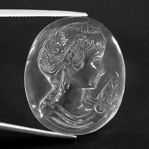 Cuarzo Blanco natural de 41.41 ct, Forma elegante, Transparente