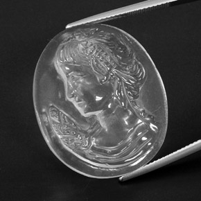 Cuarzo Blanco natural de 41.41 ct, Forma elegante, Transparente