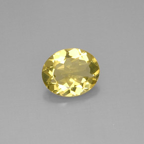Cuarzo Limón natural de 2.86 ct, Corte Óvalo, VVS