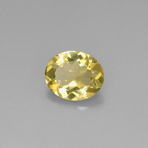 Cuarzo Limón natural de 2.86 ct, Corte Óvalo, VVS
