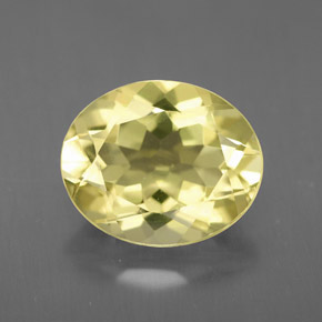 Cuarzo amarillo natural de 3,07 ct, corte óvalo, VVS