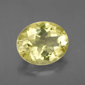 Cuarzo amarillo natural de 3,07 ct, corte óvalo, VVS