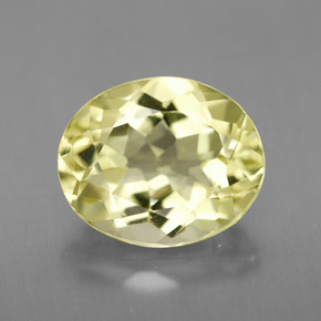 Cuarzo amarillo natural de 3,38 ct, corte óvalo, VVS