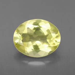 Cuarzo amarillo natural de 2,97 ct, corte óvalo, VS