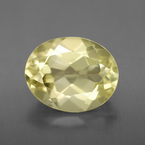Cuarzo amarillo natural de 3,10 ct, corte óvalo, VVS