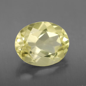 Cuarzo amarillo natural de 3,10 ct, corte óvalo, VVS
