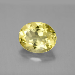 Cuarzo amarillo natural de 3,26 ct, corte óvalo, VVS