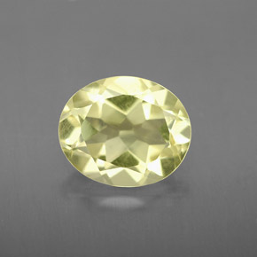 Cuarzo amarillo natural de 3,28 ct, corte óvalo, VS