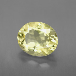 Cuarzo amarillo natural de 3,48 ct, corte óvalo, IF