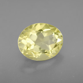 Cuarzo amarillo natural de 3,38 ct, corte óvalo, VVS