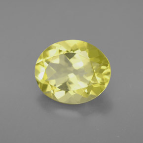Cuarzo amarillo natural de 3,34 ct, corte óvalo, VVS