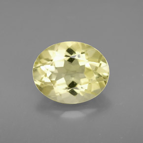 Cuarzo amarillo natural de 3,11 ct, corte óvalo, VVS