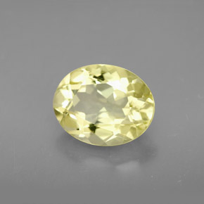 Cuarzo amarillo natural de 3,47 ct, corte óvalo, VVS