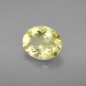 Cuarzo amarillo natural de 2,96 ct, corte óvalo, VVS
