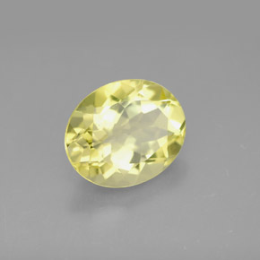 Cuarzo amarillo natural de 3,03 ct, corte óvalo, VVS