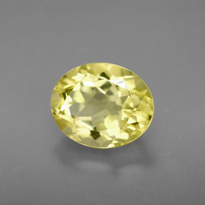 Cuarzo amarillo natural de 3,55 ct, corte óvalo, VVS-VS