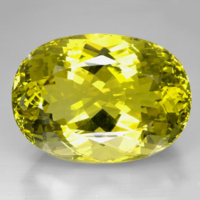 Cuarzo amarillo natural de 604,50 ct, corte óvalo, VVS