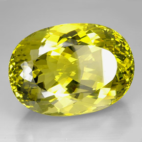 Cuarzo amarillo natural de 604,50 ct, corte óvalo, VVS