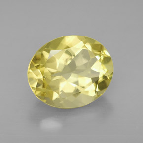 Cuarzo amarillo natural de 3,30 ct, corte óvalo, VVS