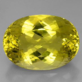 Cuarzo Limón natural de 91.55 ct, Corte Óvalo, VVS