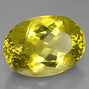 Cuarzo Limón natural de 91.55 ct, Corte Óvalo, VVS