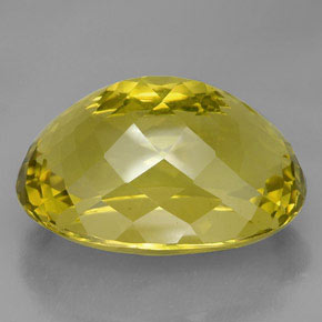 Cuarzo Limón natural de 91.55 ct, Corte Óvalo, VVS