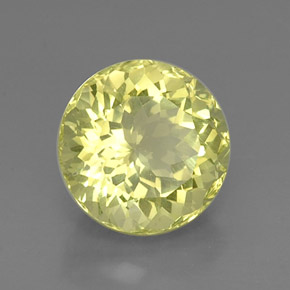 Cuarzo Limón natural de 8.47 ct, Corte Redondo, VVS