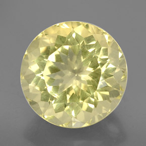 Cuarzo amarillo natural de 7,14 ct, corte redondo, VVS