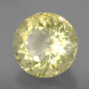 Cuarzo amarillo natural de 7,14 ct, corte redondo, VVS