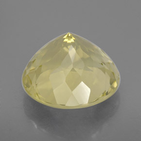 Cuarzo amarillo natural de 7,14 ct, corte redondo, VVS