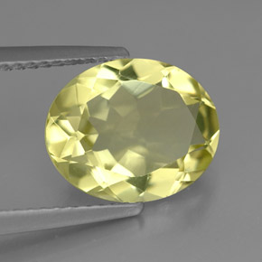 Cuarzo amarillo natural de 2,95 ct, corte óvalo, VVS