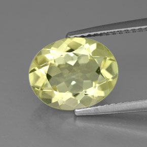 Cuarzo amarillo natural de 3,04 ct, corte óvalo, VVS