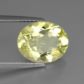 Cuarzo amarillo natural de 3,04 ct, corte óvalo, VVS