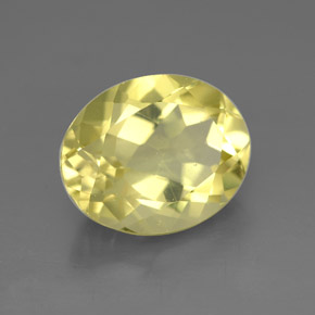 Cuarzo amarillo natural de 3,28 ct, corte óvalo, VVS