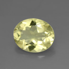 Cuarzo amarillo natural de 3,07 ct, corte óvalo, VVS