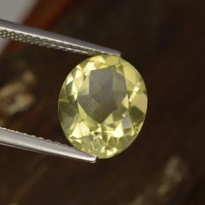 Cuarzo amarillo natural de 3,63 ct, corte óvalo, VVS
