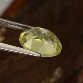Cuarzo amarillo natural de 3,63 ct, corte óvalo, VVS