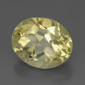 Cuarzo amarillo natural de 3,77 ct, corte óvalo, VVS