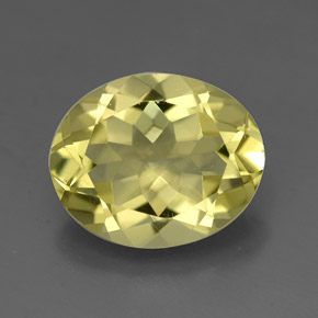 Cuarzo amarillo natural de 3,16 ct, corte óvalo, VVS